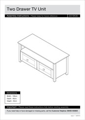 Argos 237/9430 Assembly Instructions Manual