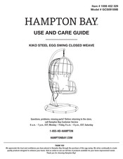 HAMPTON BAY KIKO GCS09189B Use And Care Manual