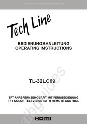 Tech Line TL-32LC09 Operating Instructions Manual