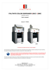 ITALTINTO i253C User Manual