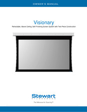 Stewart Filmscreen Visionary Owner's Manual