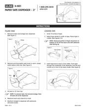U-Line H-801 Instructions Manual