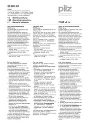Pilz PNOZ e2.1p Operating Instructions Manual