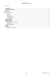ENERGY SISTEM ESG 4 User Manual