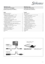 Staubli PV-Junction box Assembly Instructions Manual