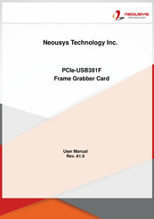 Neousys Technology PCIe-USB381F User Manual