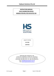 HyQuest Solutions FCD-653 Manual