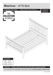 Argos Maximus 608/6303 Assembly Instructions Manual