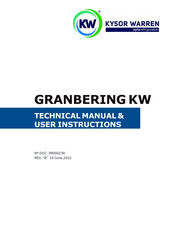 Kysor/Warren GRANBERING KWN6 Technical Manual & User Manual