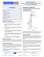 Morse 520M-124 Operator's Manual