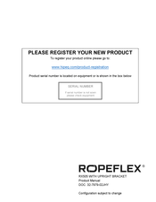 Ropeflex RX505 Product Manual