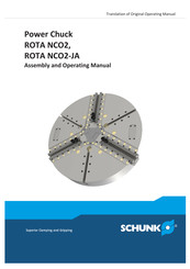 SCHUNK ROTA NCO2 Assembly And Operating Manual