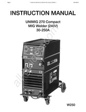 Unimig 270 Instruction Manual