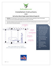 Riooutdoors 4S-SH Installation Instructions Manual