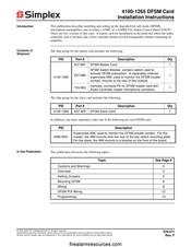 Simplex 4100-1265 Installation Instructions Manual