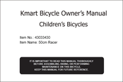 KMART 43033430 Owner's Manual