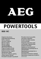 AEG BSS18C Original Instructions Manual