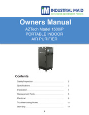 INDUSTRIAL MAID AZTech 1500iP Owner's Manual