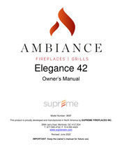 SUPREME 38SF Owner's Manual