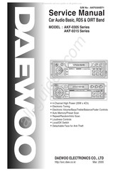 Daewoo AKF-0305 Series Service Manual