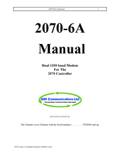 GDI COMMUNICATIONS 2070-6A Manual