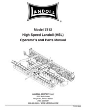 Landoll 7812 Operator And Parts Manual