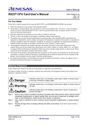 Renesas RX23T Series User Manual
