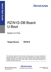 Renesas RZ/N1S-DB Quick Start Manual