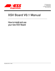 XESS XSV Manual