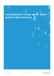 Halton Max Ultra Circular Quick Manual For Commissioning
