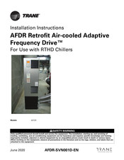Trane AFDR Installation Instructions Manual