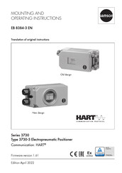 Samson 3730 Series Mounting And Operating Instructions