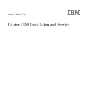 IBM System Cluster 1350 Installation And Service