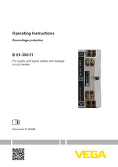 Vega B 61-300 FI Operating Instructions Manual