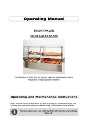 RPI SNACKY WK UB Operating And Maintenance Instructions Manual