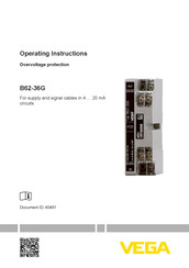 Vega B62-36G Operating Instructions Manual