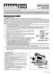 Sealey SCS1400 Instructions