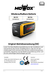 Mowox DYMA154 Original Operating Instructions