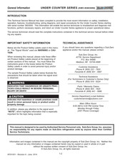 Subzero Wolf UC-24C Service Manual
