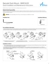 Amico BARCDHLD2-F Quick Installation And Maintenance Manual