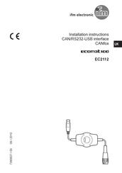 Ifm Electronic ecomot100 EC2112 Installation Instructions Manual