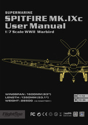 Flightline SUPERMARINE SPITFIRE MK.IXc User Manual