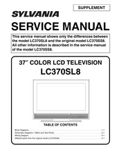 Sylvania LC370SL8 Service Manual