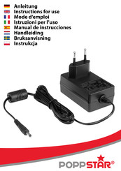 Poppstar 1010326 Instructions For Use Manual