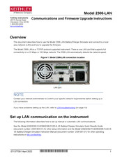 Tektronix Keithley 2306-LAN Manual