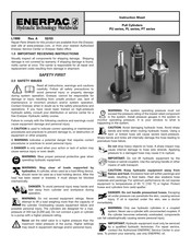 Enerpac PT Series Instruction Sheet