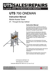 UTS UTS 700 ONEMAN Instruction Manual