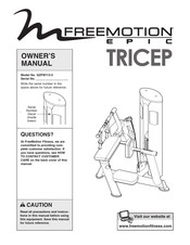 Freemotion EPIC TRICEP GZFI8113.5 Owner's Manual