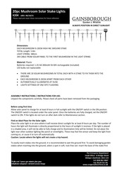 Gainsborough K204 Quick Manual