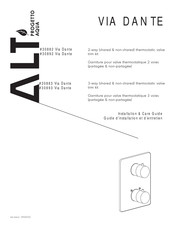 ALT Via Dante 30892 Installation And Care Manual